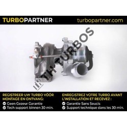 Turbo BorgWarner 54359880021 pour CITROËN NEMO Monospace 1.4 HDi 68 CV