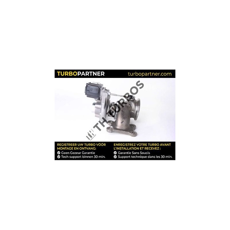 Turbo BorgWarner 57379900204 pour VW GOLF VII (5G1, BQ1, BE1, BE2) 1.4 TSI 122 CV