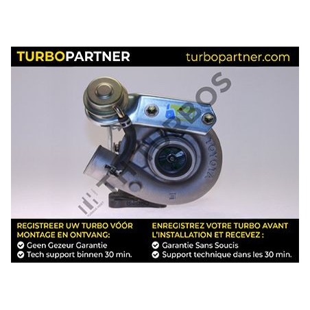 Turbo TURBO'S HOET 1100643 pour TOYOTA AVENSIS (_T22_) 2.0 TD (CT220_, CT220R) 90 CV
