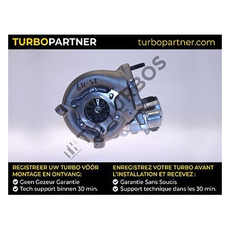 Turbo TURBO'S HOET 1103581 pour TOYOTA LAND CRUISER PRADO (_J12_) 3.0 D-4D (KDJ120, KDJ125) 163 CV