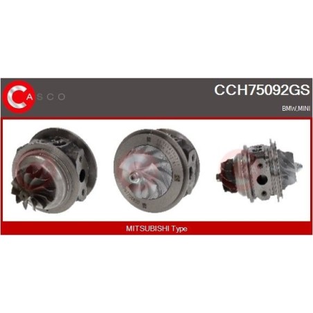Turbo CASCO CCH75092GS pour BMW 4 Coupé (G22, G82) M4 480 CV