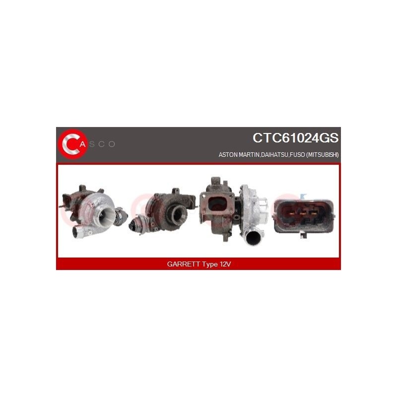 Turbo CASCO CTC61024AS pour IVECO MASSIF Pick-up 3.0 HPI 146 CV