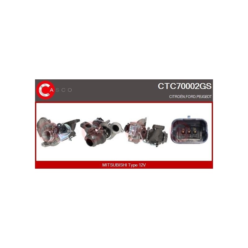 Turbo CASCO CTC70002GS pour CITROËN C3 II (SC_) 1.6 HDi 92 CV