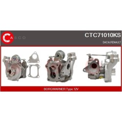 Turbo CASCO CTC71010KS pour RENAULT CLIO III (BR0/1, CR0/1) 1.5 dCi (BR17, CR17) 86 CV