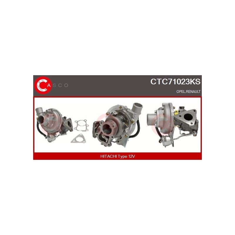 Turbo CASCO CTC71023KS pour NISSAN TERRANO I (WD21) 2.7 TD 4WD (LBYD21) 99 CV