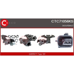 Turbo CASCO CTC71056KS pour RENAULT GRAND SCÉNIC III (JZ0/1_) 1.2 TCe (JZ11, JZ28) 116 CV