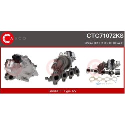 Turbo CASCO CTC71072KS pour PEUGEOT 205 I (741A/C) 1.4 60 CV