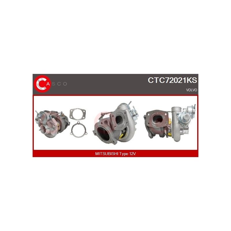 Turbo CASCO CTC72021KS pour VOLVO S70 (874) 2.4 170 CV
