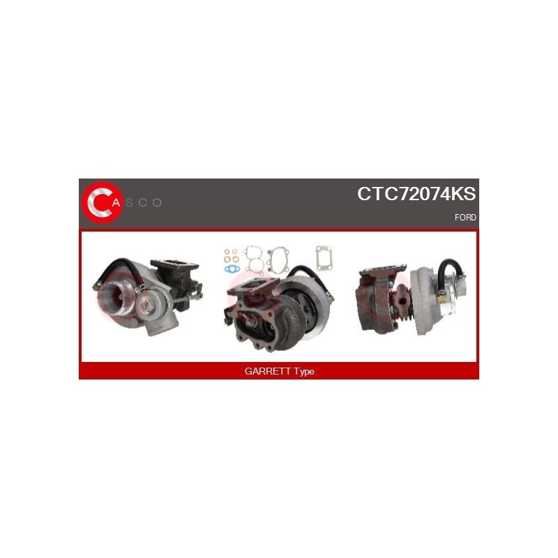Turbo CASCO CTC72074KS pour FORD RANGER (ER, EQ, R_) 2.5 TD 4x4 109 CV