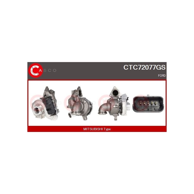 Turbo CASCO CTC72077GS pour FORD GALAXY II (WA6) 2.2 TDCi 200 CV