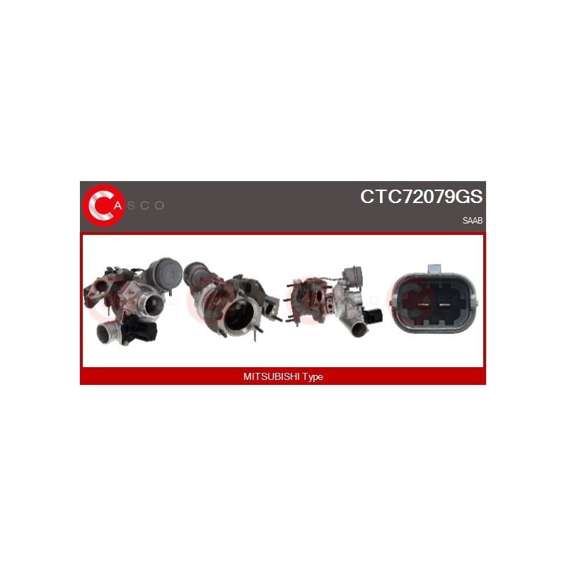 Turbo CASCO CTC72079GS pour OPEL INSIGNIA A (G09) 2.8 V6 Turbo 4x4 (68) 260 CV