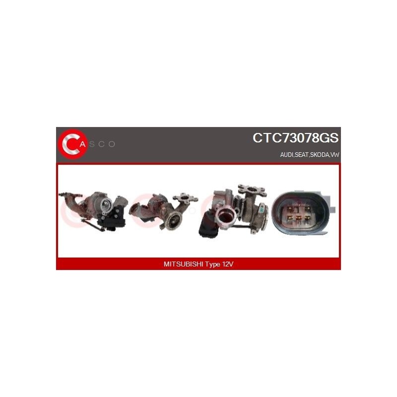 Turbo CASCO CTC73078GS pour SEAT LEON (5F1) 1.5 TSI 130 CV