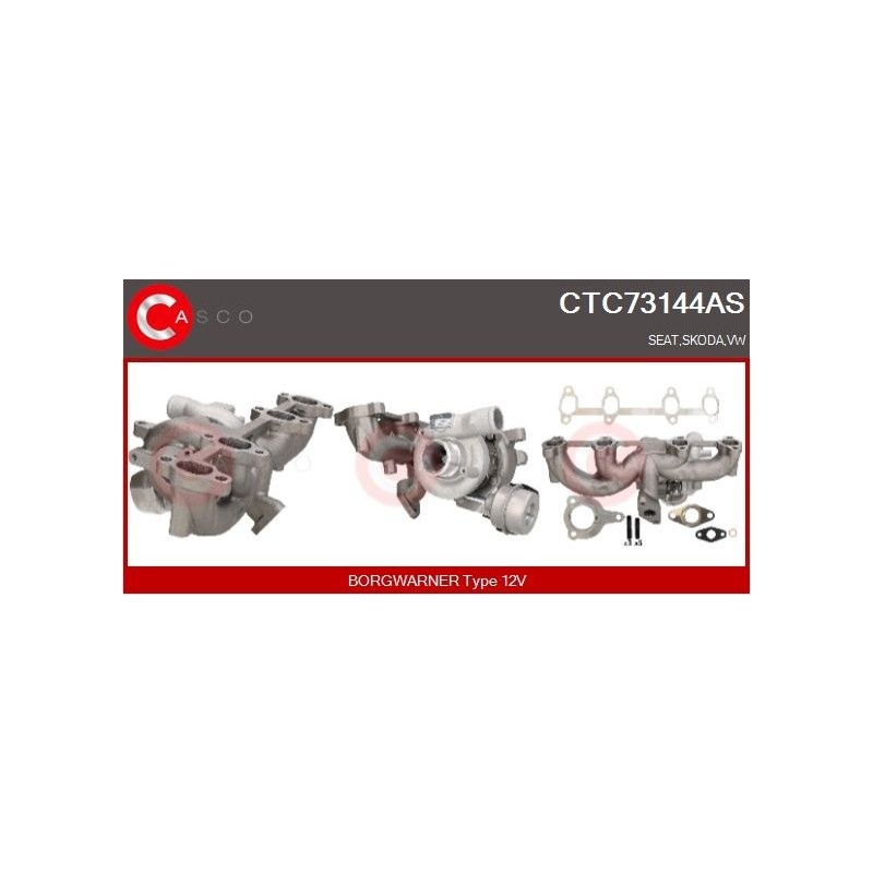 Turbo CASCO CTC73144AS pour VW BORA Variant (1J6) 1.9 TDI 101 CV