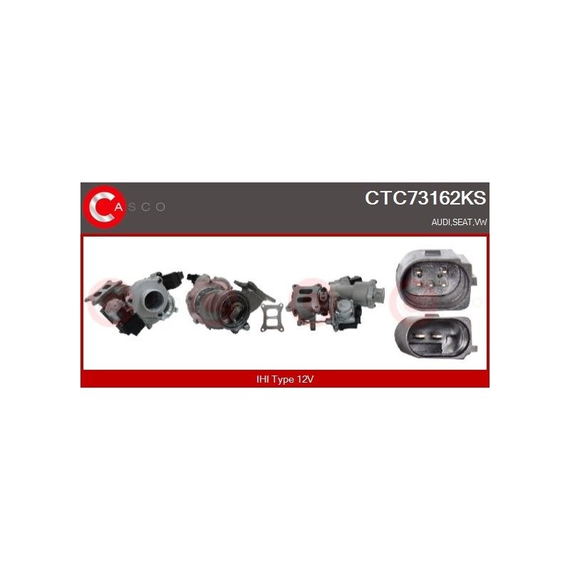 Turbo CASCO CTC73162KS pour AUDI A3 (8V1, 8VK) S3 quattro 280 CV
