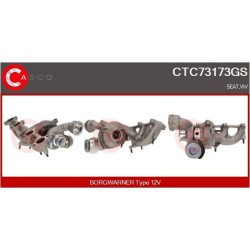 Turbo CASCO CTC73173GS pour SEAT ALHAMBRA (7V8, 7V9) 2.0 TDI 140 CV