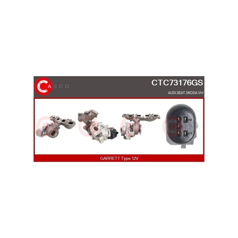 Turbo CASCO CTC73176GS pour VW CADDY V Monospace (SBB, SBJ) 2.0 TDi 102 CV