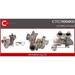 Turbo CASCO CTC74004KS pour FIAT 500 (312_) 0.9 (312AXG1A, 312.AXG11) 86 CV