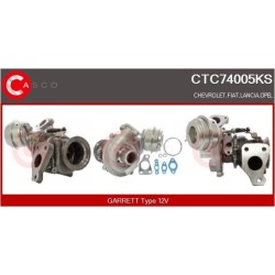 Turbo CASCO CTC74005KS pour FIAT PUNTO (199_) 1.3 D Multijet 75 CV