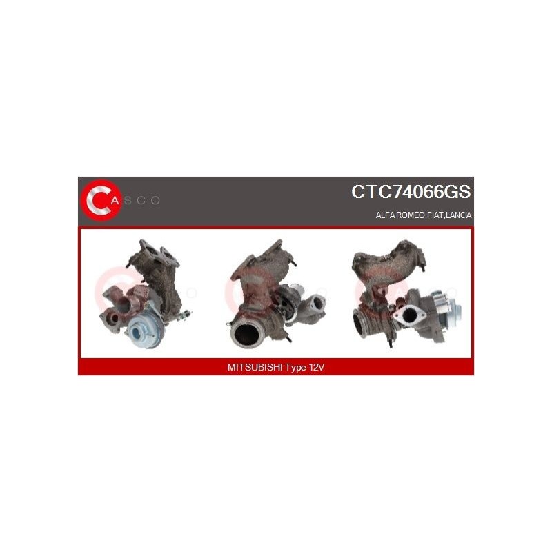 Turbo CASCO CTC74066AS pour FIAT PUNTO (199_) 0.9 105 CV