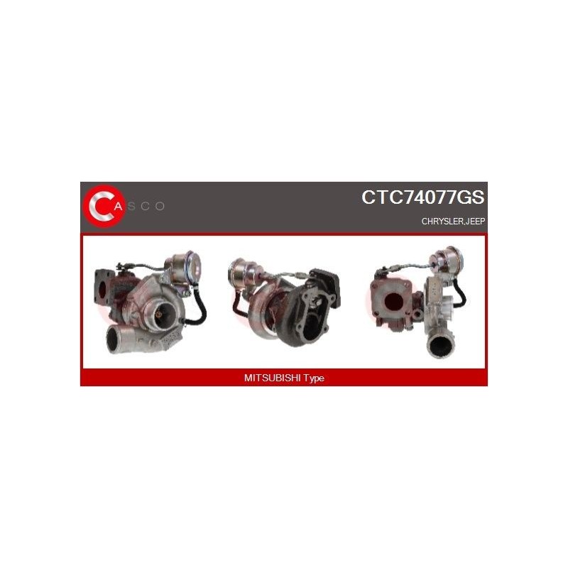 Turbo CASCO CTC74077GS pour JEEP GRAND CHEROKEE II (WJ, WG) 3.1 TD 4x4 140 CV