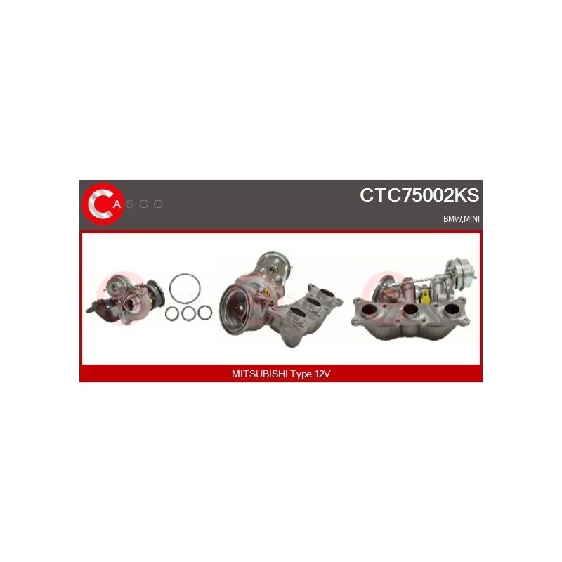 Turbo CASCO CTC75002GS pour BMW 3 (E90) 335 i 306 CV