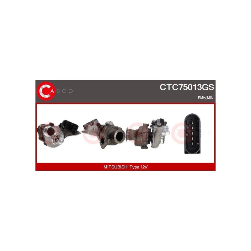 Turbo CASCO CTC75013GS pour BMW 3 (E90) 320 d 184 CV