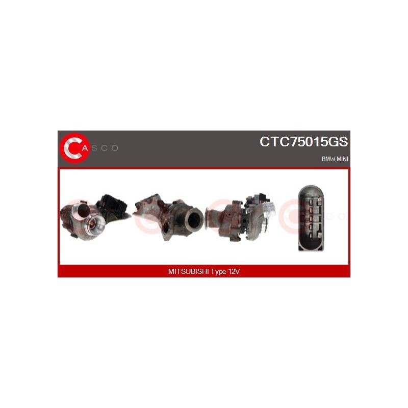 Turbo CASCO CTC75015GS pour BMW 4 Gran Coupe (F36) 420 d 184 CV