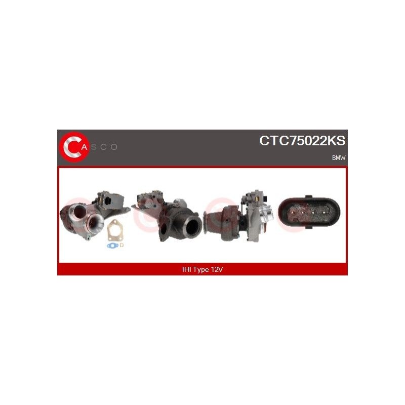 Turbo CASCO CTC75022AS pour BMW 1 (F21) 118 d xDrive 143 CV