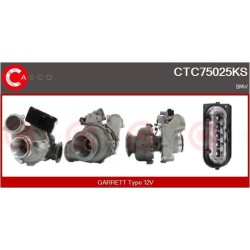 Turbo CASCO CTC75025KS pour BMW 5 (F10) 530 d 258 CV