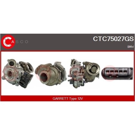 Turbo CASCO CTC75027GS pour BMW 1 (F20) 125 d 224 CV