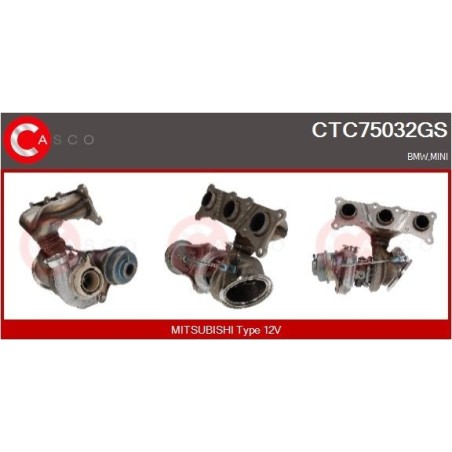 Turbo CASCO CTC75032GS pour BMW 7 (F01, F02, F03, F04) 740 i, Li 326 CV