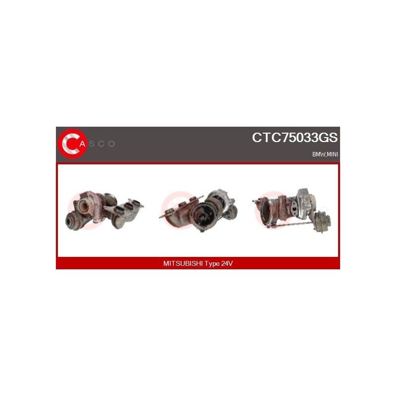 Turbo CASCO CTC75033GS pour BMW 7 (F01, F02, F03, F04) 740 i, Li 326 CV