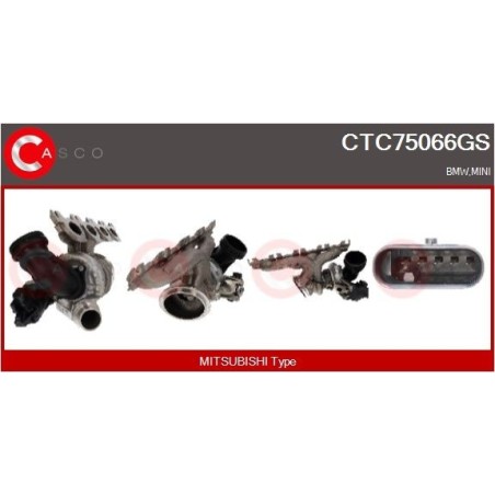 Turbo CASCO CTC75066GS pour MINI MINI CLUBMAN (F54) Cooper S 192 CV