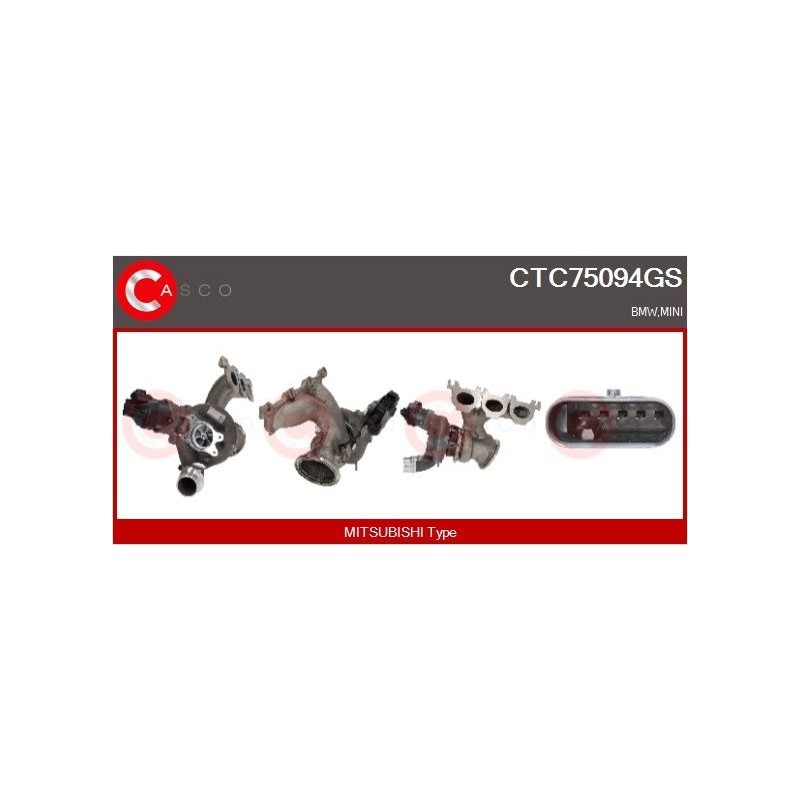 Turbo CASCO CTC75094GS pour BMW 3 (G20, G80, G28) M3 480 CV