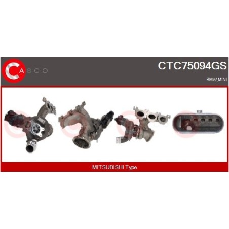 Turbo CASCO CTC75094GS pour BMW 3 (G20, G80, G28) M3 480 CV