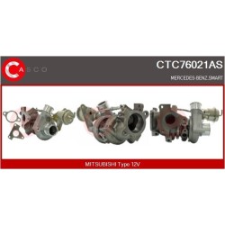 Turbo CASCO CTC76021AS pour SMART FORTWO Cabrio (451) 1.0 Brabus (451.433) 98 CV