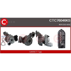 Turbo CASCO CTC76046KS pour MERCEDES-BENZ CLASSE E (W212) E 300 CDI / BlueTEC (212.020, 212.021, 212.027) 231 CV