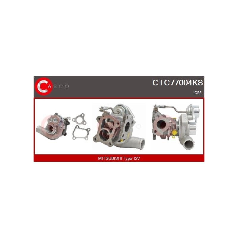 Turbo CASCO CTC77004KS pour OPEL CORSA C (X01) 1.7 DTI (F08, F68) 75 CV