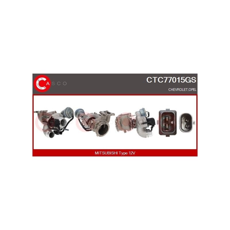 Turbo CASCO CTC77015GS pour OPEL MOKKA / MOKKA X (J13) 1.4 4x4 (_76) 140 CV