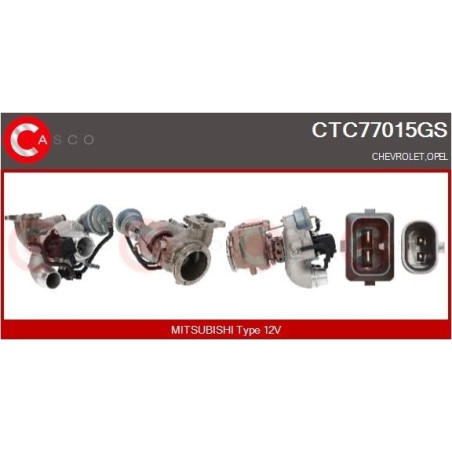 Turbo CASCO CTC77015GS pour OPEL MOKKA / MOKKA X (J13) 1.4 4x4 (_76) 140 CV