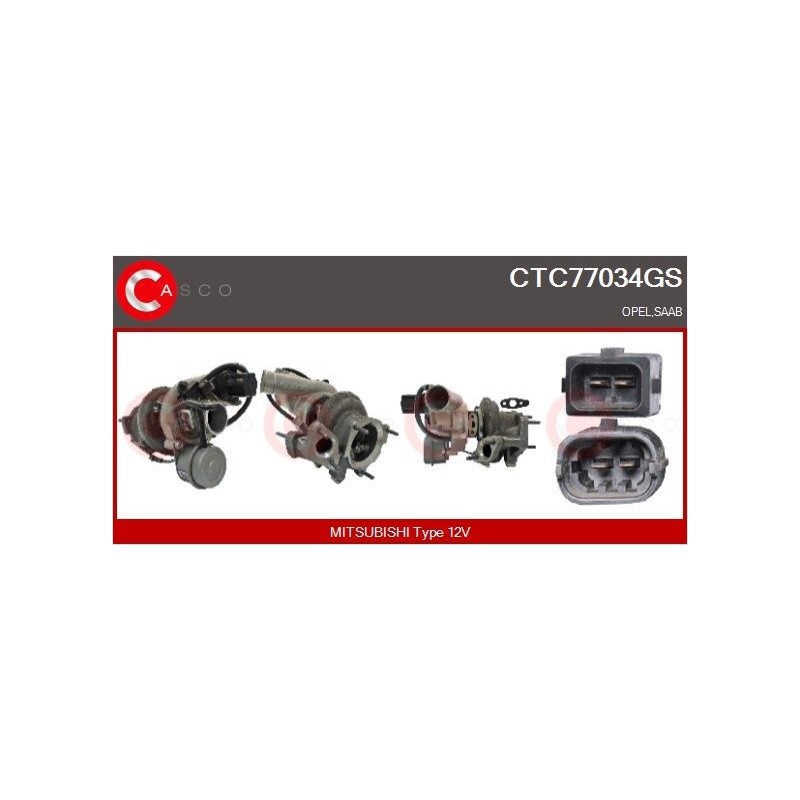 Turbo CASCO CTC77034GS pour OPEL VECTRA C (Z02) 2.8 V6 Turbo (F69) 230 CV