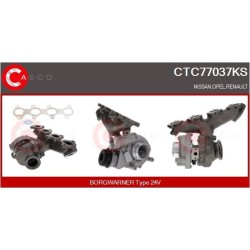 Turbo CASCO CTC77037KS pour NISSAN NAVARA NP300 Pick-up (D23, D23T) 2.3 dCi (D231) 163 CV