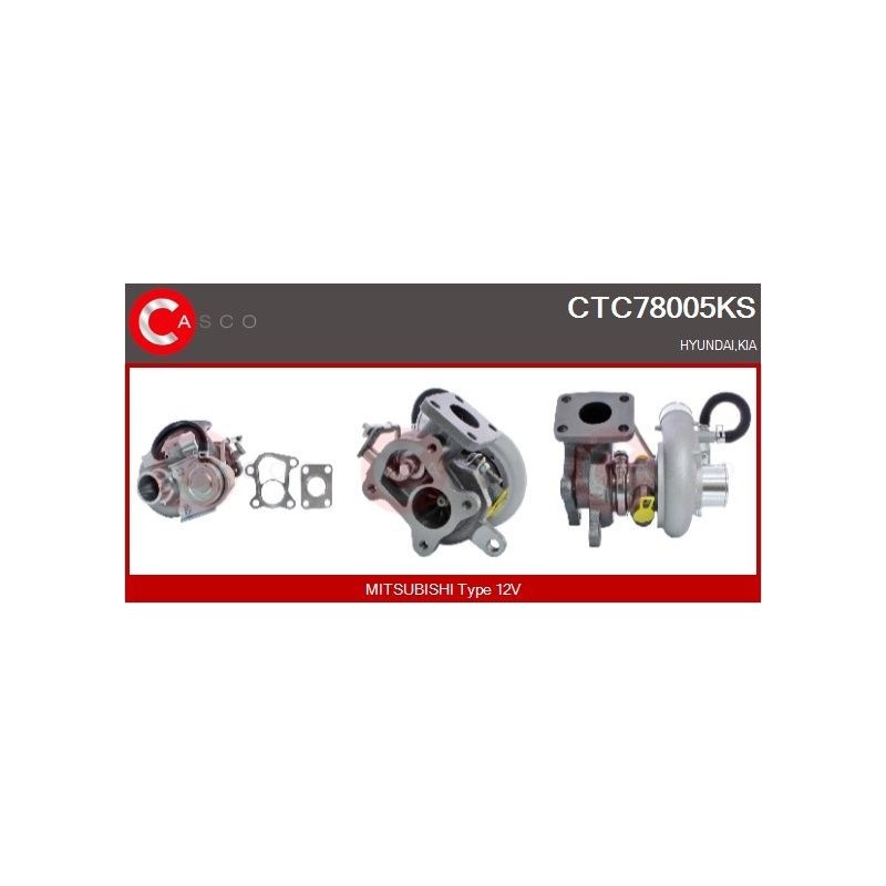 Turbo CASCO CTC78005GS pour HYUNDAI TUCSON (JM) 2.0 CRDi 113 CV