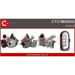 Turbo CASCO CTC78035GS pour HYUNDAI ix35 (LM, EL, ELH) 2.0 CRDi 184 CV