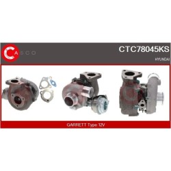Turbo CASCO CTC78045KS pour HYUNDAI TUCSON (JM) 2.0 CRDi 140 CV