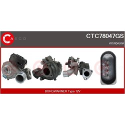 Turbo CASCO CTC78047GS pour KIA SPORTAGE III (SL) 2.0 CRDi 136 CV