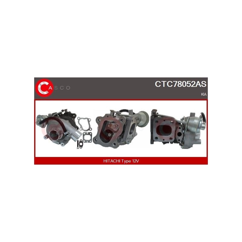 Turbo CASCO CTC78052AS pour KIA RETONA Véhicule tout terrain fermé (FK) 2.0 TD 83 CV