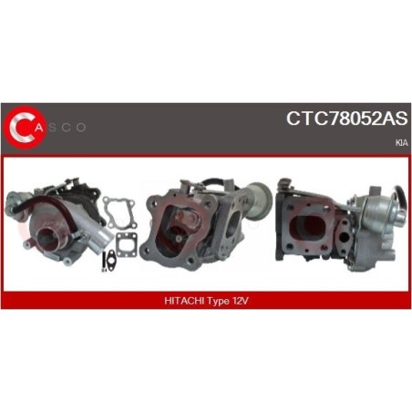 Turbo CASCO CTC78052AS pour KIA RETONA Véhicule tout terrain fermé (FK) 2.0 TD 83 CV
