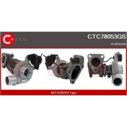 Turbo CASCO CTC78053GS pour HYUNDAI i20 I (PB, PBT) 1.4 CRDi 75 CV