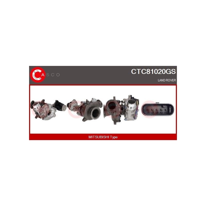 Turbo CASCO CTC81020GS pour LAND ROVER DISCOVERY SPORT (L550) 2.0 D200 MHEV 4x4 204 CV